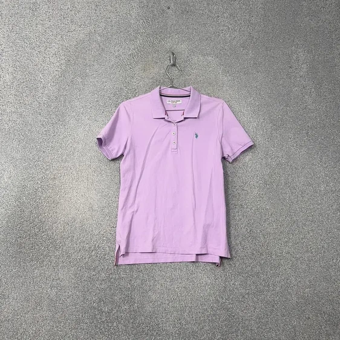 폴로아쎈 라이트 퍼플 남성 반팔 카라티 M 상품이미지1