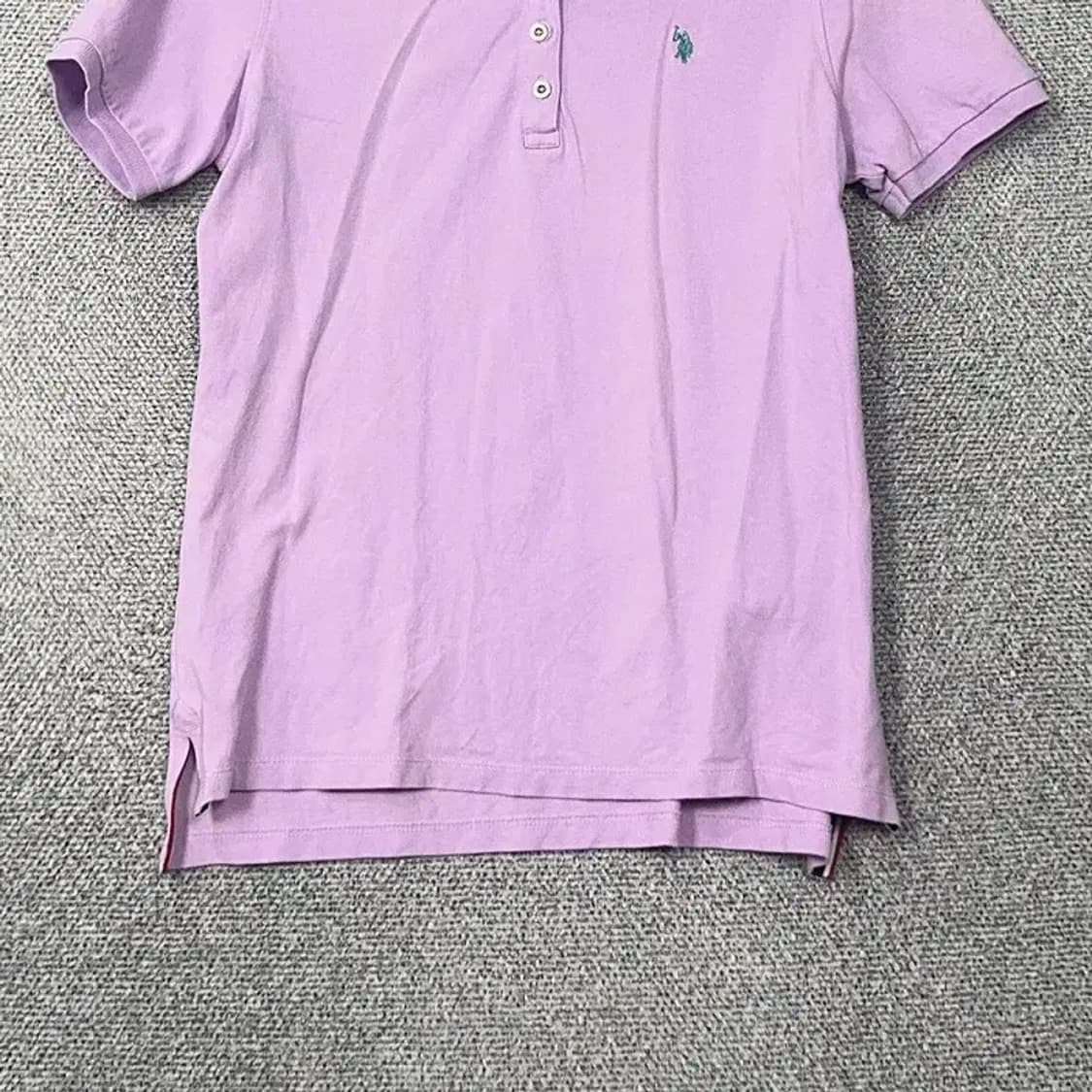 폴로아쎈 라이트 퍼플 남성 반팔 카라티 M 상품이미지4