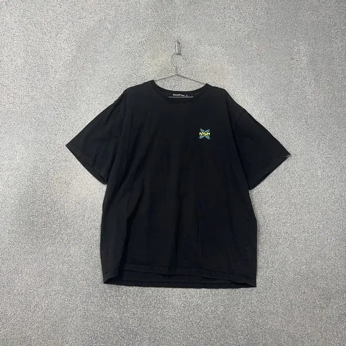 내스티팜 백프린팅 오버핏 블랙 반팔티 2 상품이미지2