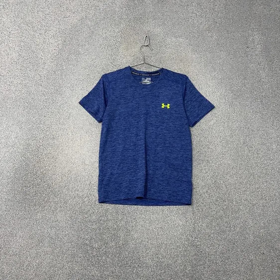 언더아머 네이비 로고 남성 운동 기능성 반팔티 M 상품이미지1