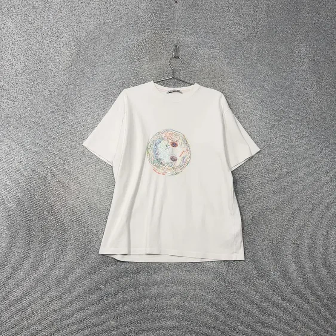 앤더슨벨 프린팅 화이트 반팔티 M 상품이미지1