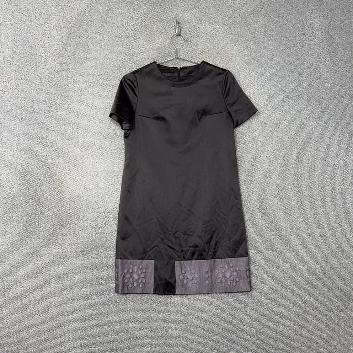 한섬 마인 여성 그레이 반팔 원피스 82-94-160 상품이미지1