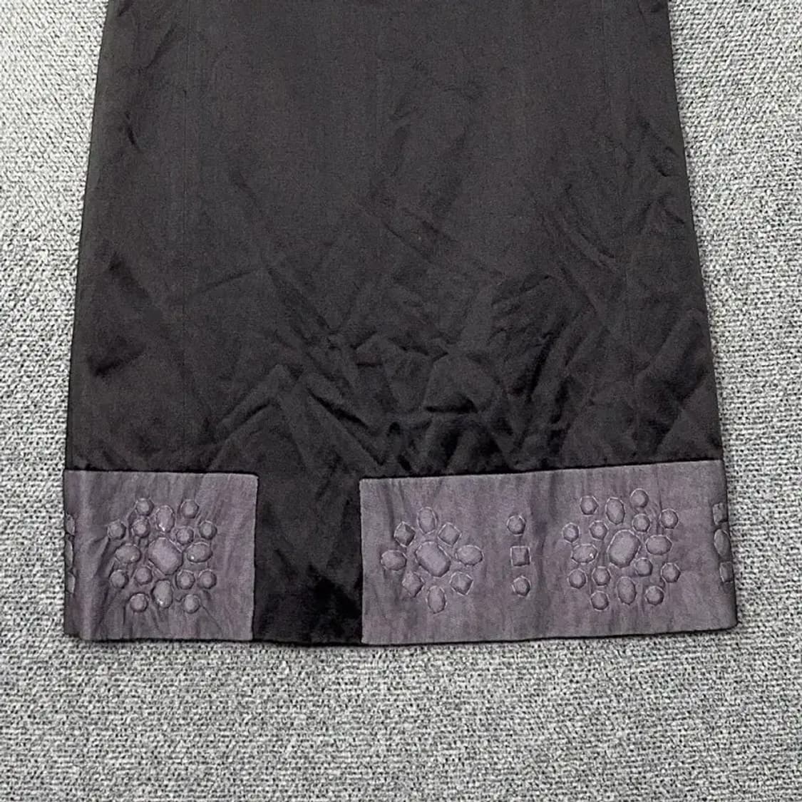 한섬 마인 여성 그레이 반팔 원피스 82-94-160 상품이미지4