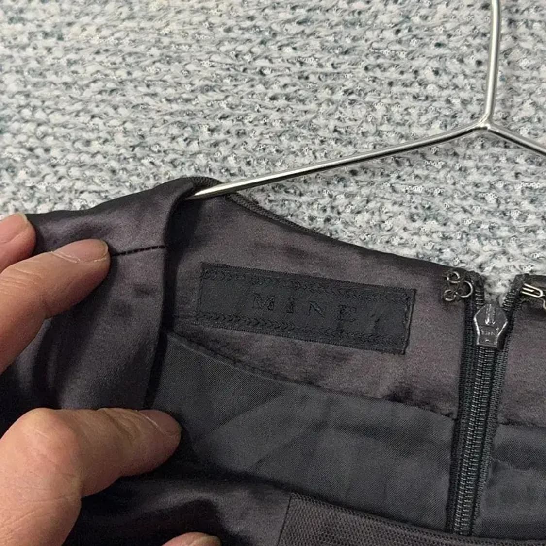 한섬 마인 여성 그레이 반팔 원피스 82-94-160 상품이미지5