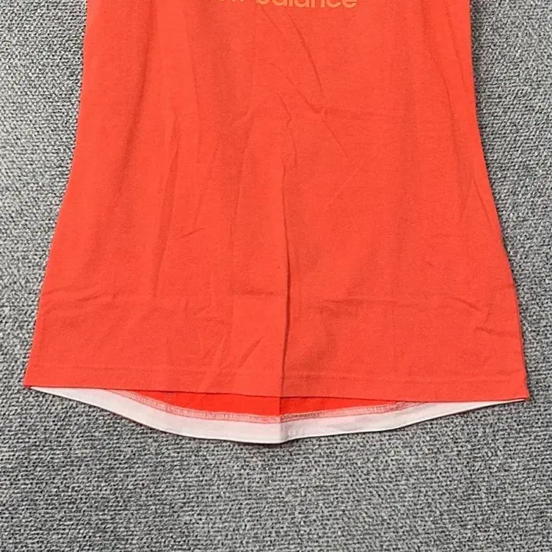 뉴발란스 여성 기능성 프린팅 러닝 오렌지 반팔 티 90 상품이미지4