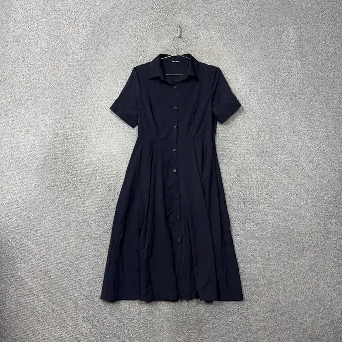 플라스틱아일랜드 네이비 반팔 셔츠 원피스 M 상품이미지1