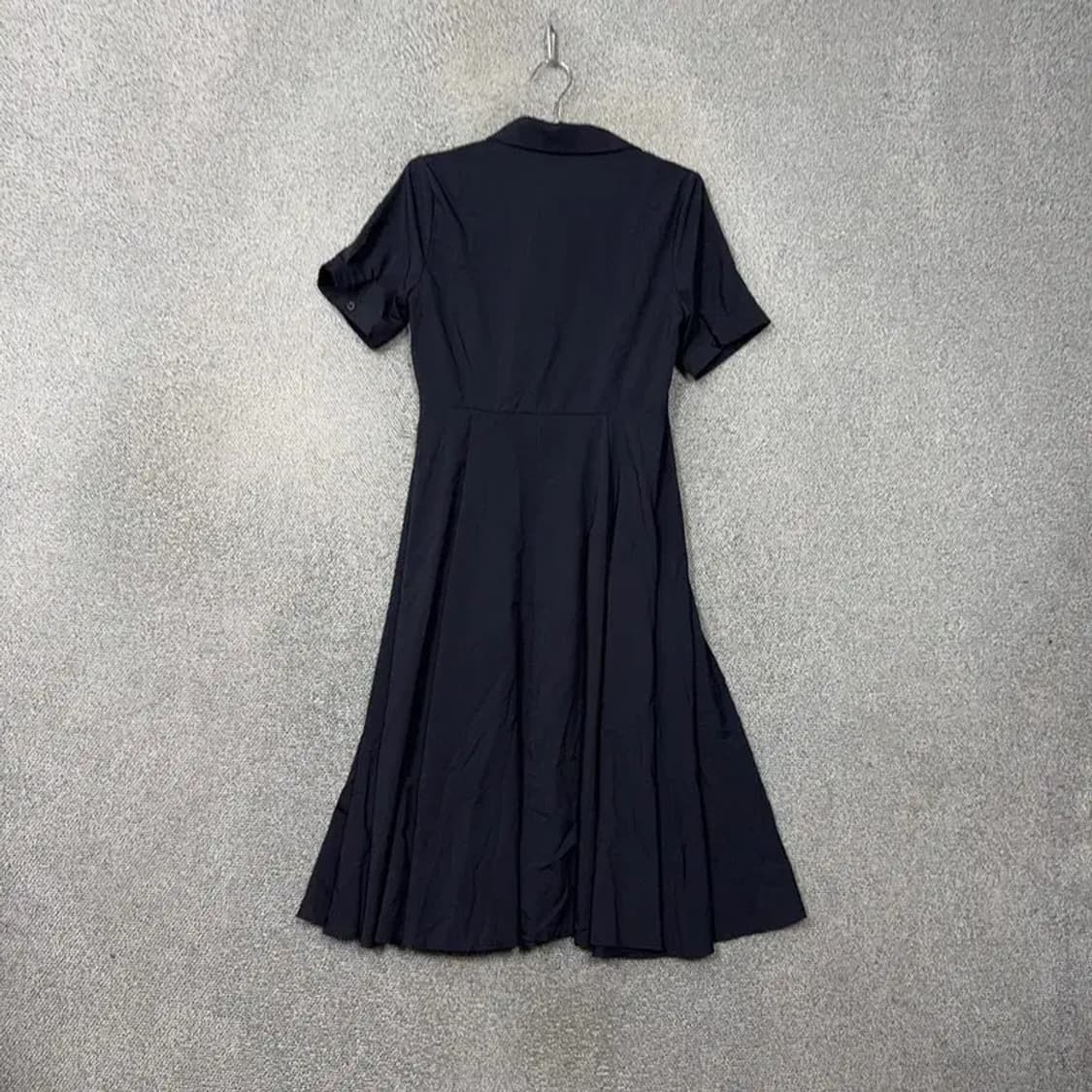 플라스틱아일랜드 네이비 반팔 셔츠 원피스 M 상품이미지2