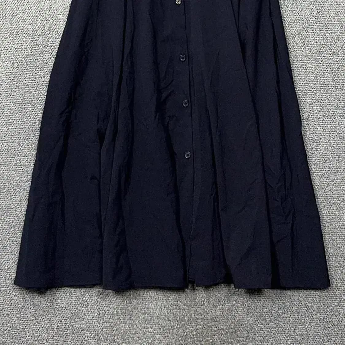 플라스틱아일랜드 네이비 반팔 셔츠 원피스 M 상품이미지4