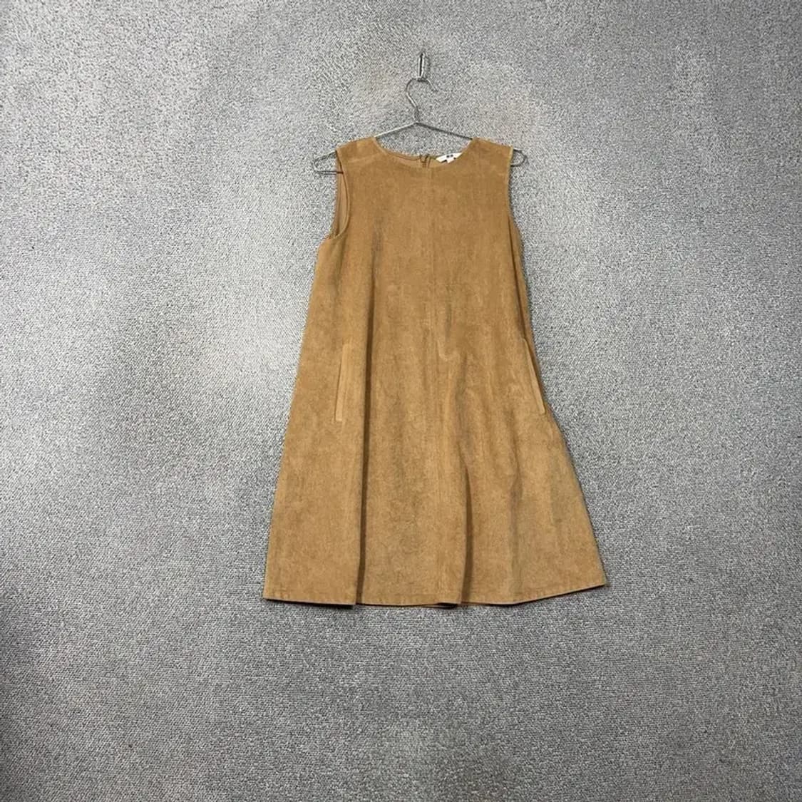 유니클로 카멜 스웨이드 나시 원피스 L 상품이미지1