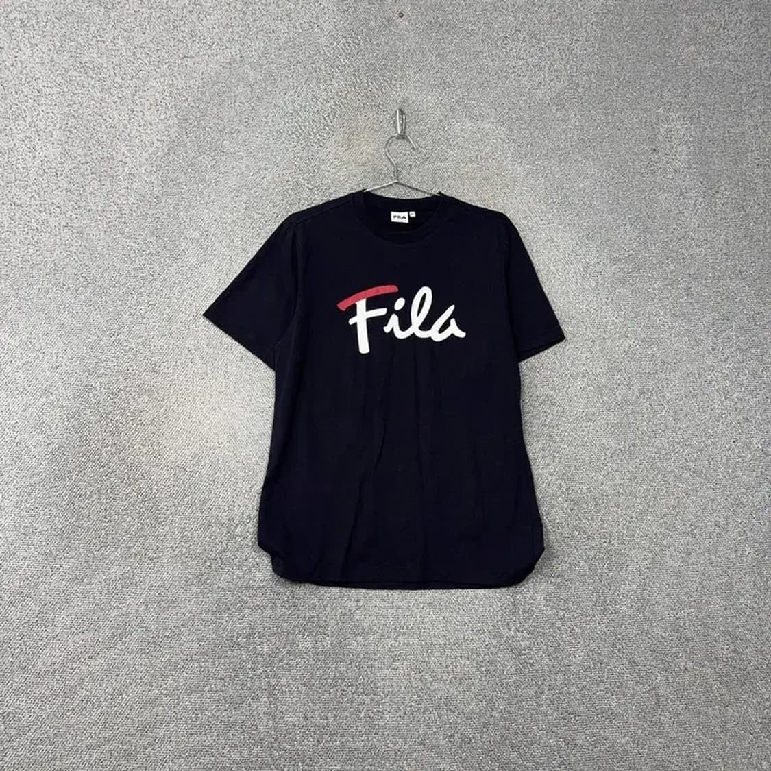 휠라 로고 프린팅 네이비 반팔 티 L 상품이미지1