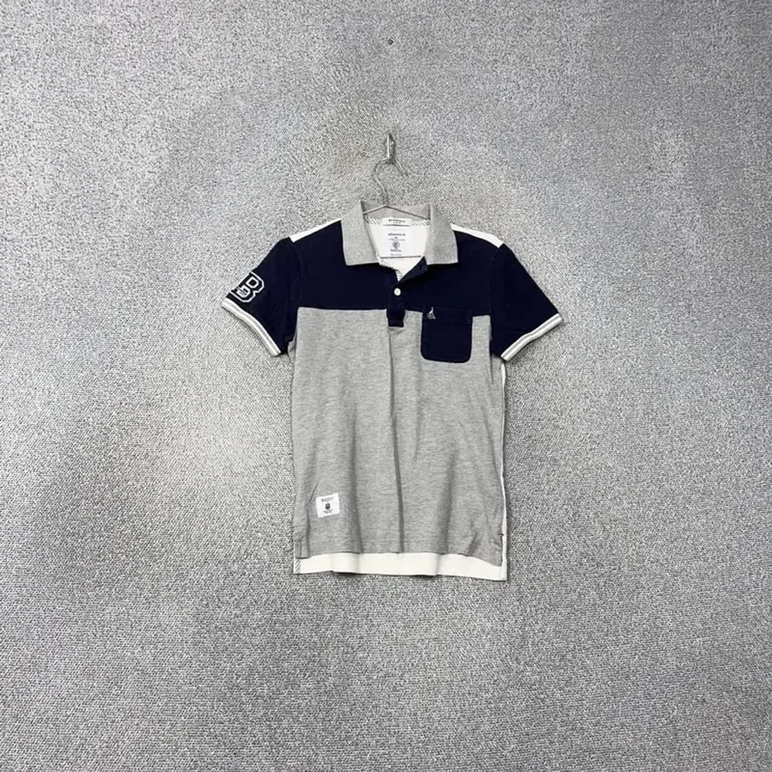 빈폴 캐주얼 넘버 남성 그레이 반팔 카라티 95 상품이미지1