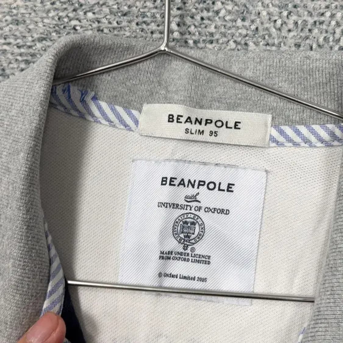 빈폴 캐주얼 넘버 남성 그레이 반팔 카라티 95 상품이미지5