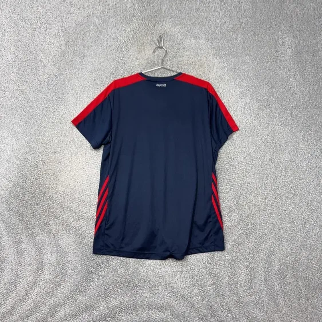 아디다스 로고 기능성 남성 네이비 반팔 티 L 상품이미지2