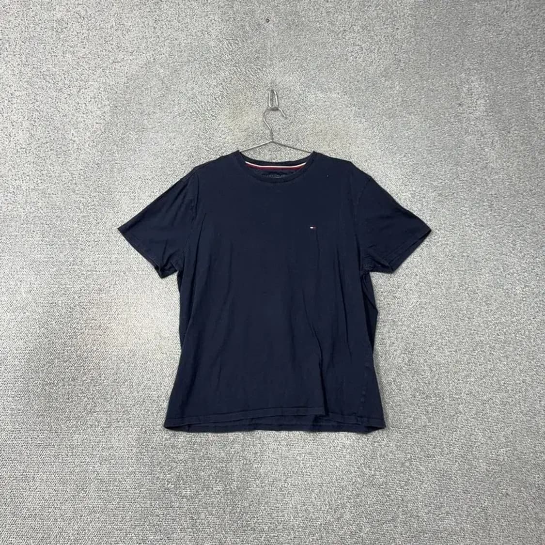 타미힐피거 로고 캐주얼 네이비 반팔 티 L 상품이미지1