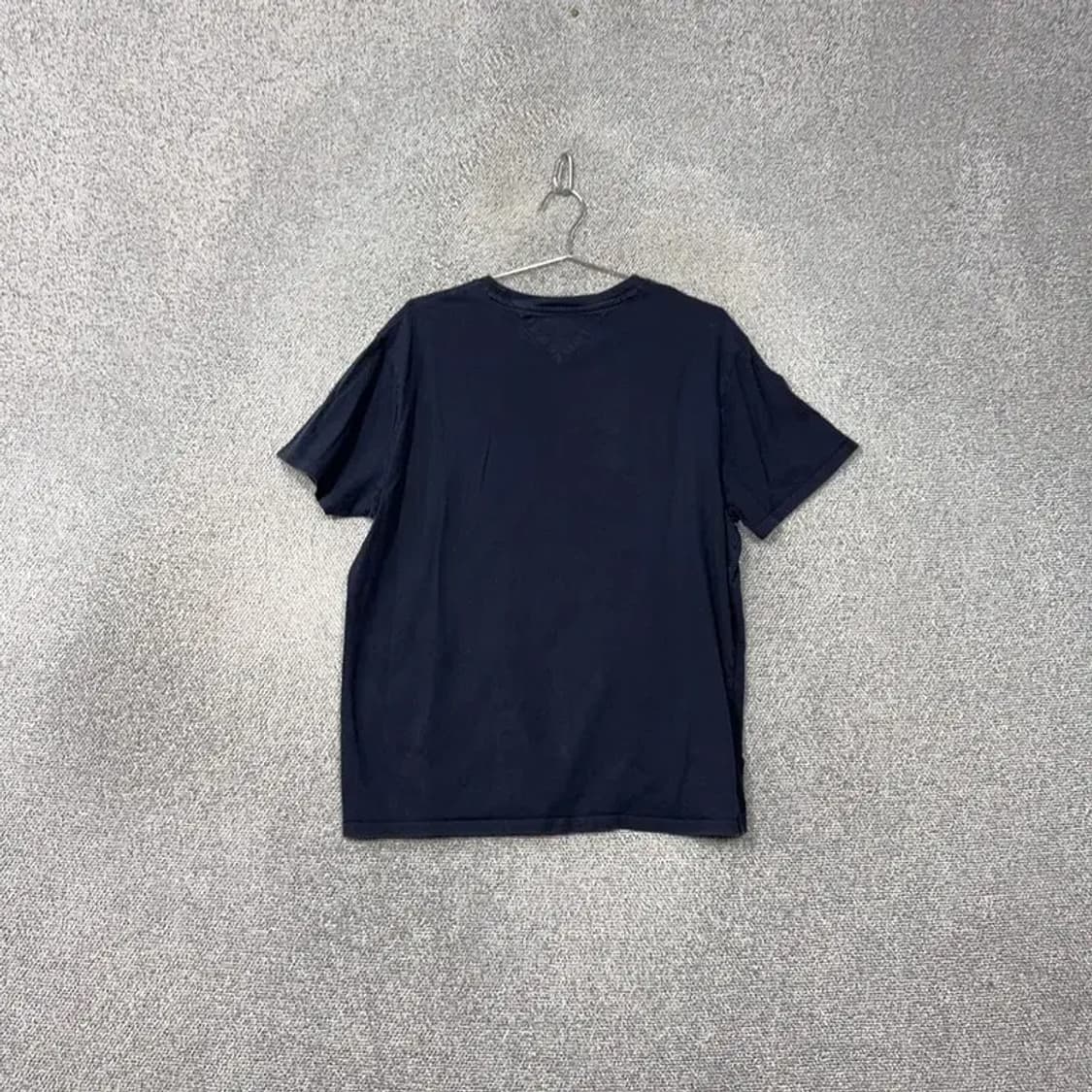 타미힐피거 로고 캐주얼 네이비 반팔 티 L 상품이미지2