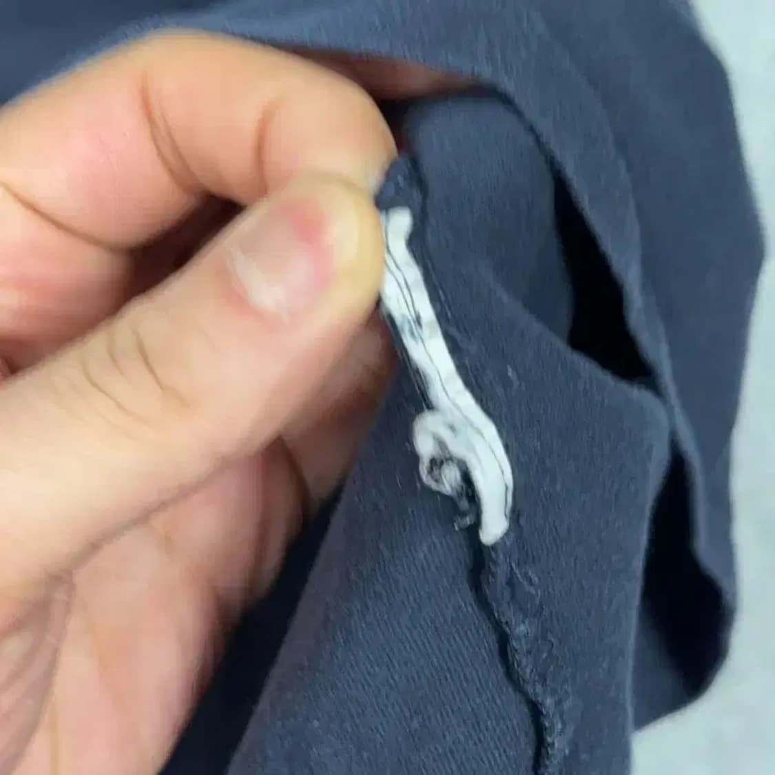 타미힐피거 로고 캐주얼 네이비 반팔 티 L 상품이미지3