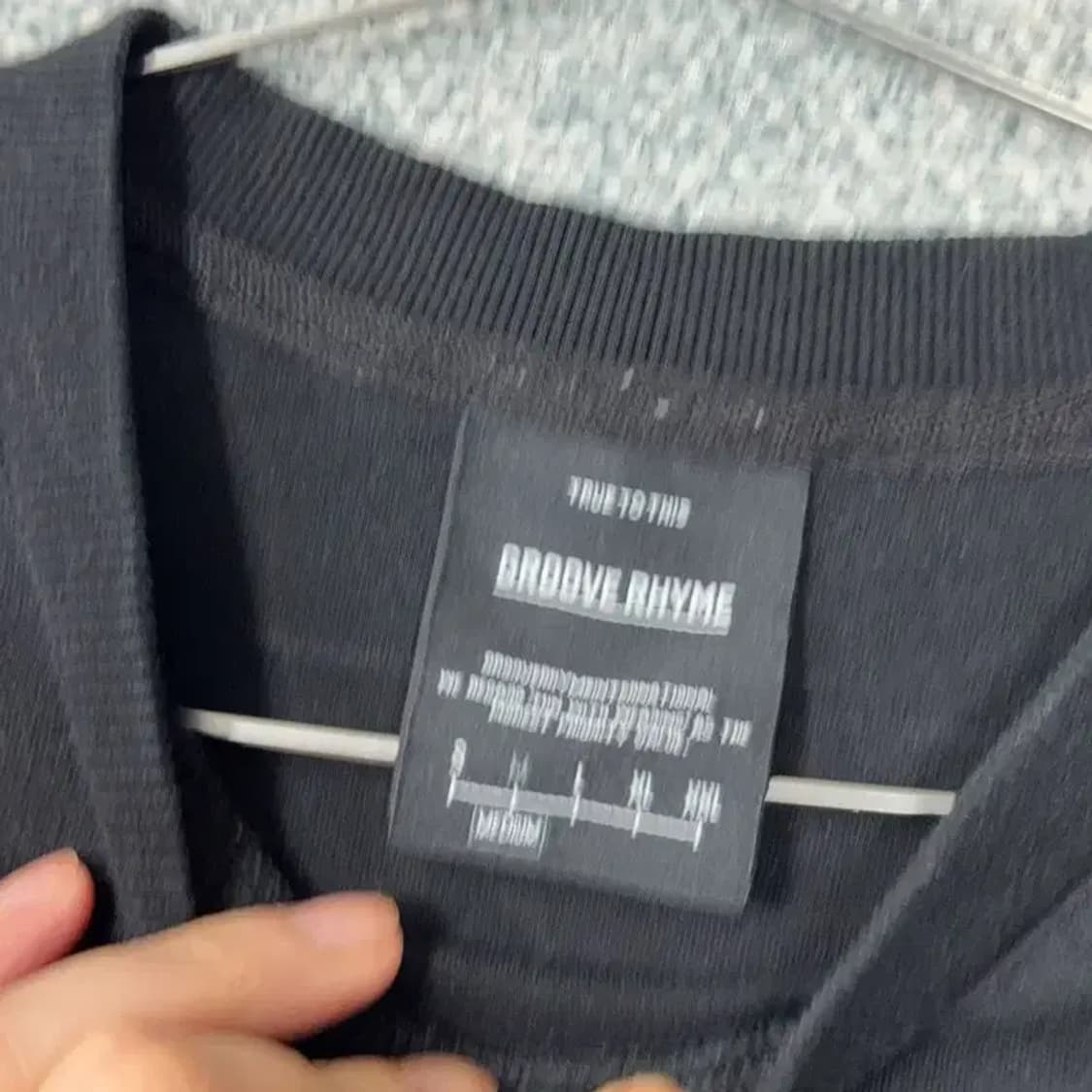 그루브라임 오버핏 블랙 반팔 티 M 상품이미지5