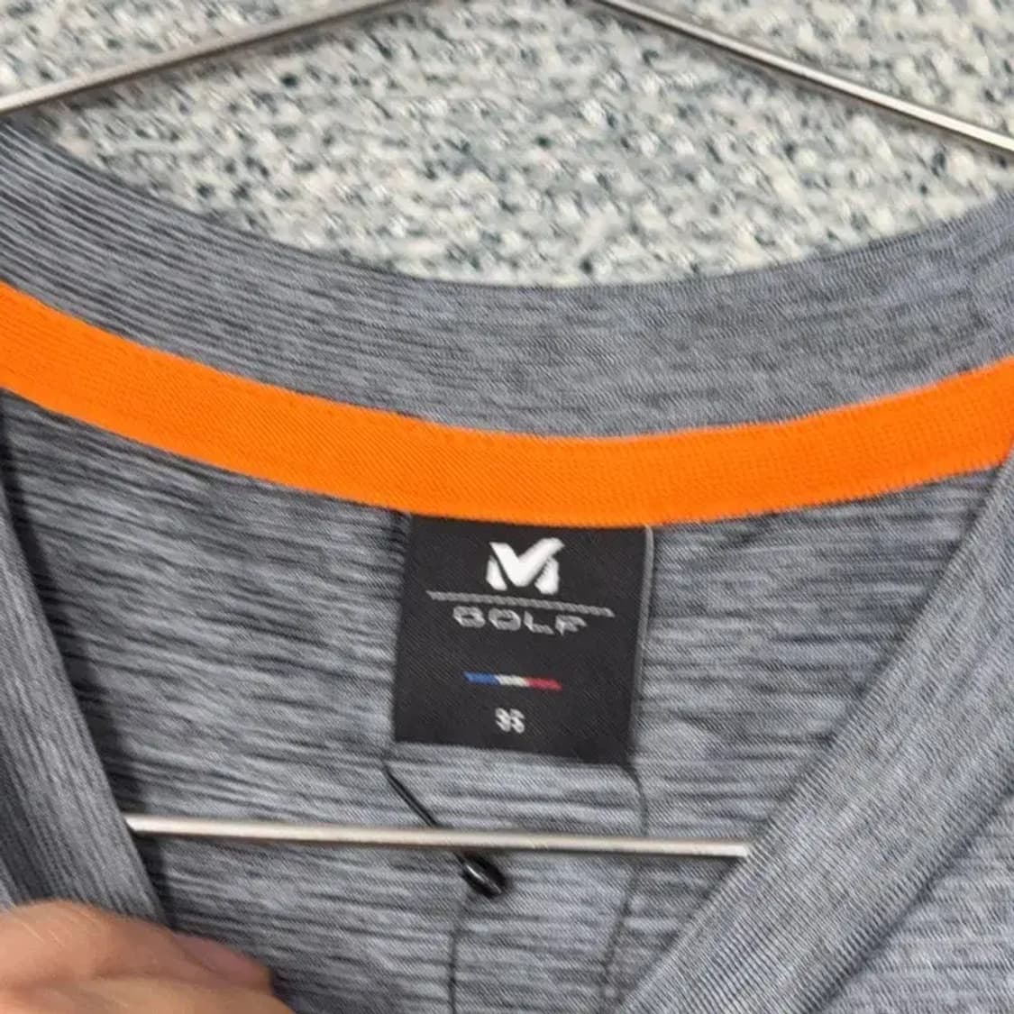 [새상품] 밀레 골프 기능성 그레이 반팔 티 95 상품이미지3
