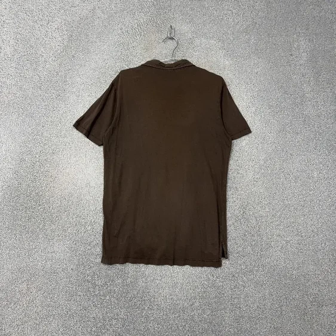 해지스 브라운 로고 남성 반팔 카라티 100 상품이미지2