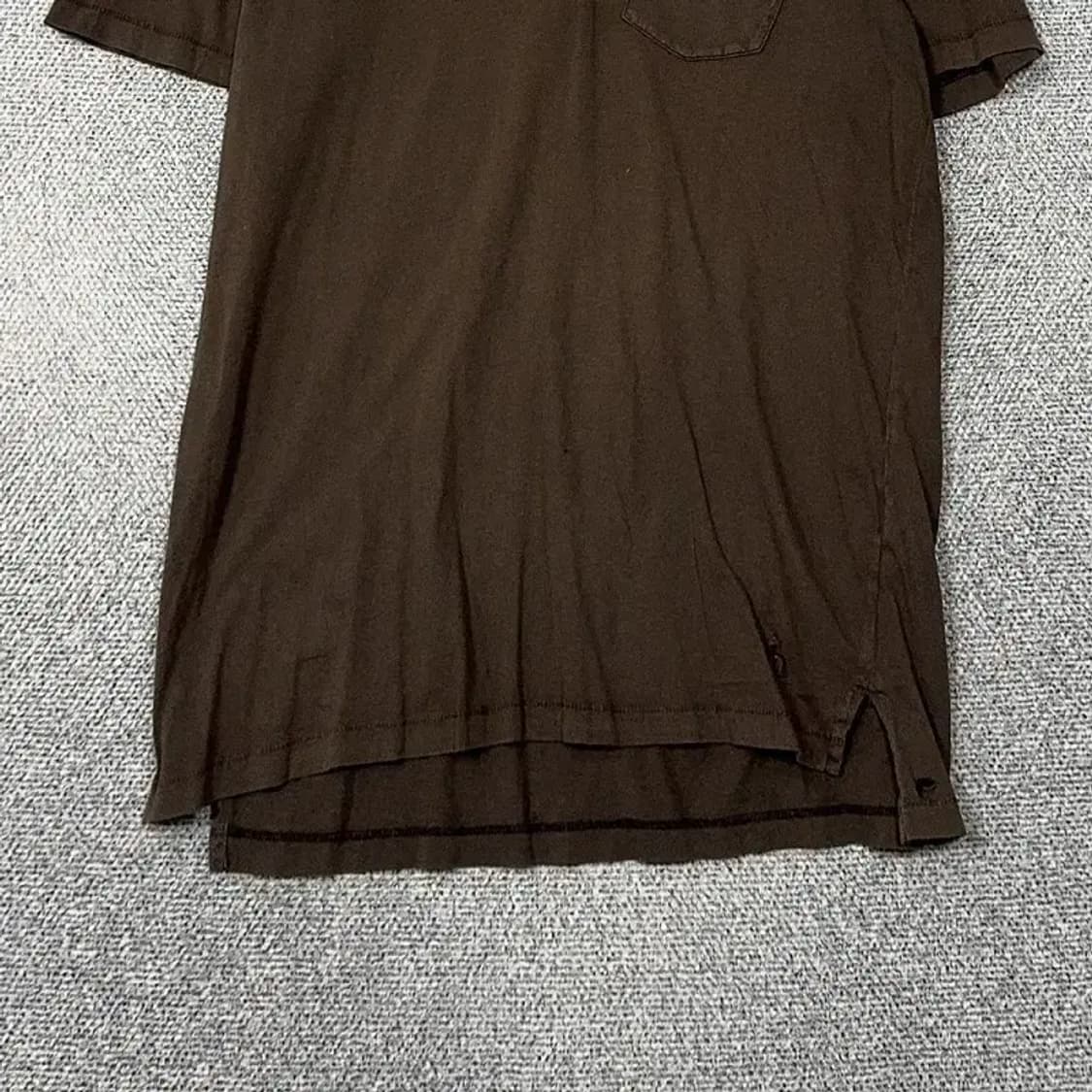 해지스 브라운 로고 남성 반팔 카라티 100 상품이미지4