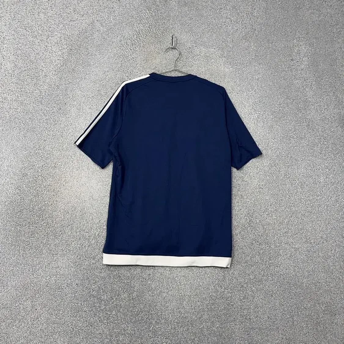 아디다스 네이비 로고 삼선 기능성 운동 반팔티 2XL 상품이미지2