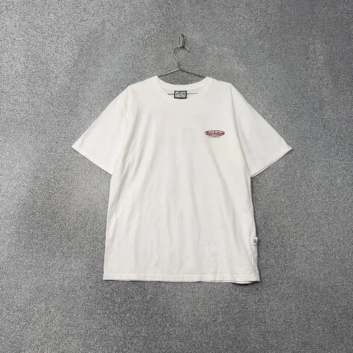 앰블러 로고 프린팅 화이트 코튼 반팔티 XL 상품이미지1