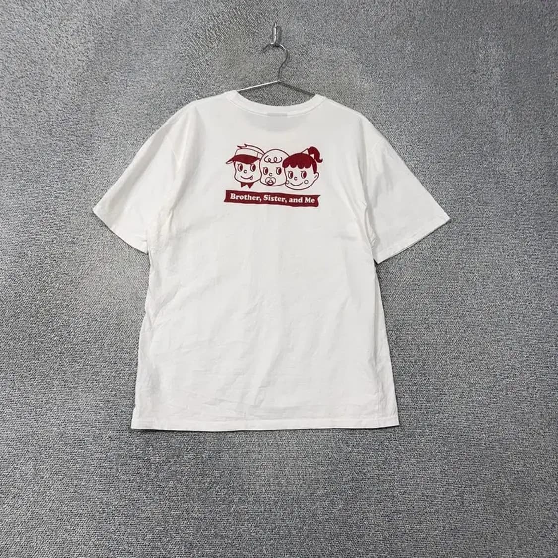 앰블러 로고 프린팅 화이트 코튼 반팔티 XL 상품이미지2