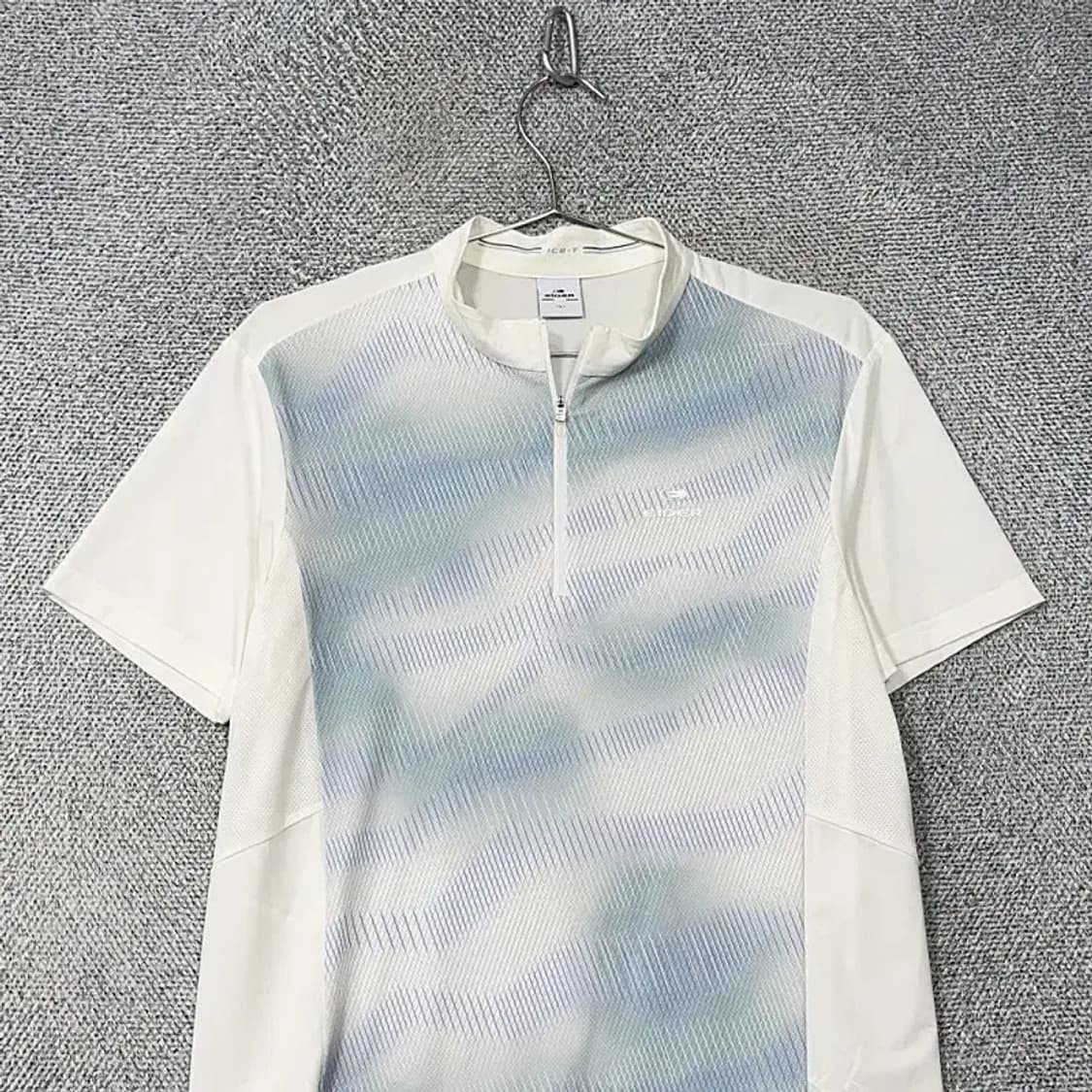 아이더 패턴 등산 기능성 남성 반집업 반팔티 L 상품이미지3