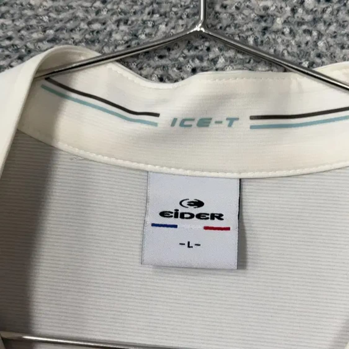 아이더 패턴 등산 기능성 남성 반집업 반팔티 L 상품이미지5