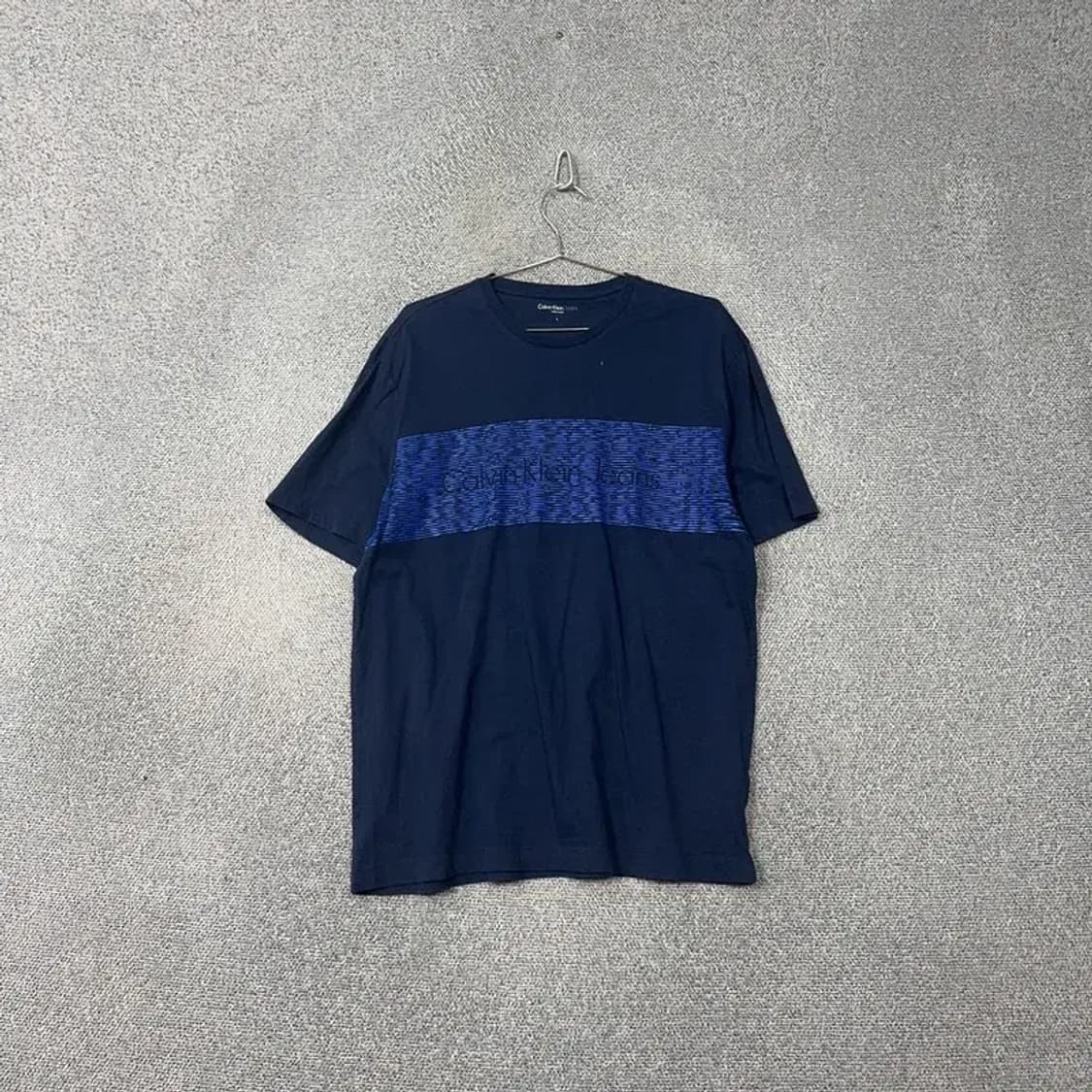 캘빈클라인 프린팅 네이비 반팔 티 L 상품이미지1