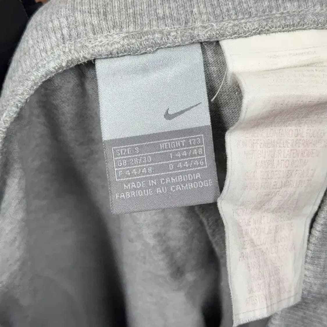 나이키 라이트 그레이 로고 밴딩 코튼 반바지 S 상품이미지6