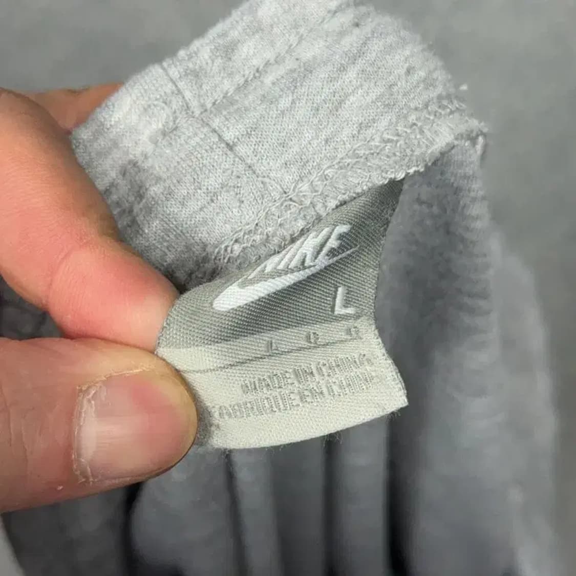 나이키 라이트 그레이 로고 코튼 반바지 L 상품이미지4