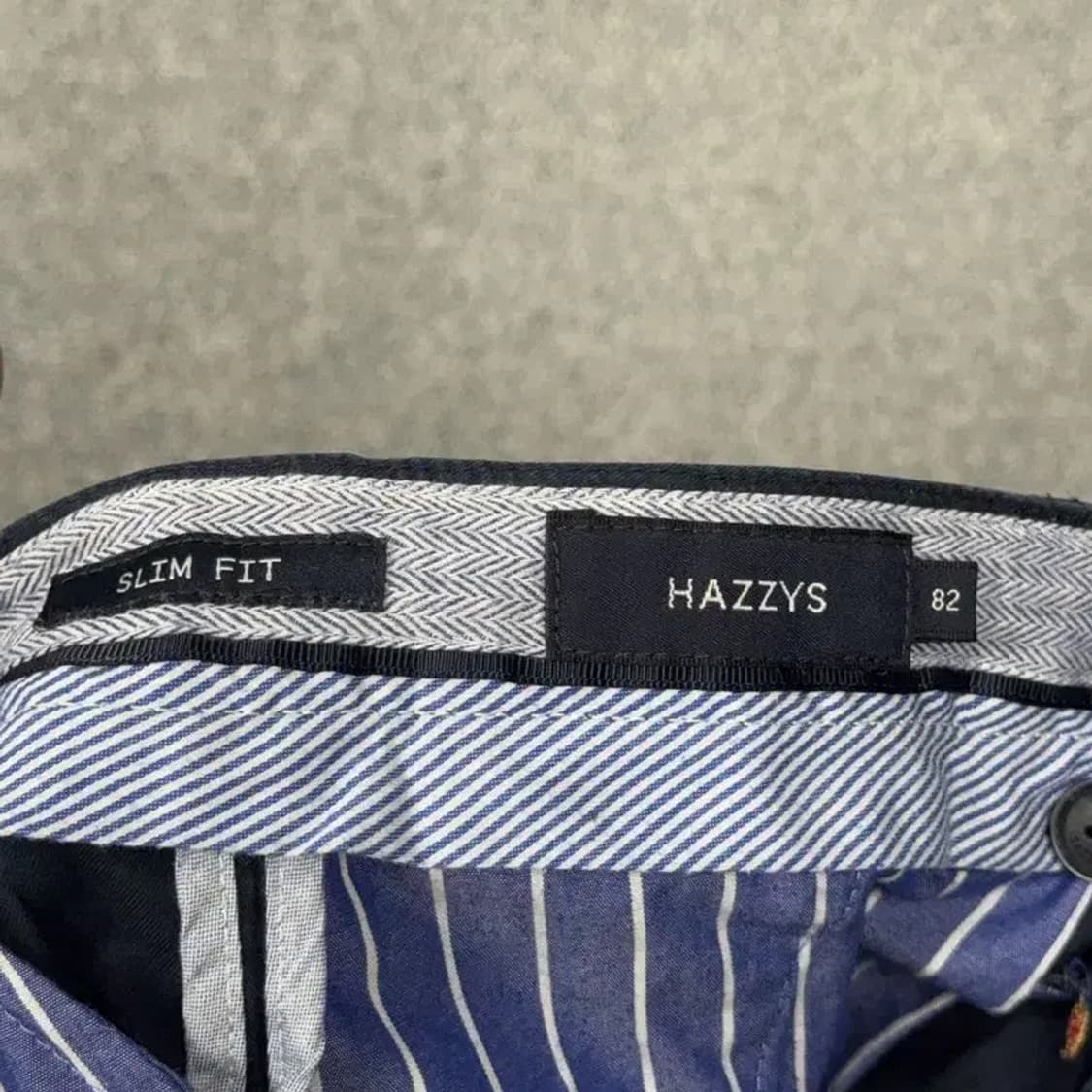 해지스 네이비 도트 로고 치노 반바지 32 상품이미지5