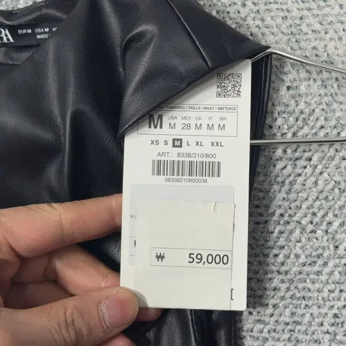 [새상품]자라 클래식 레더 원피스 M 상품이미지6