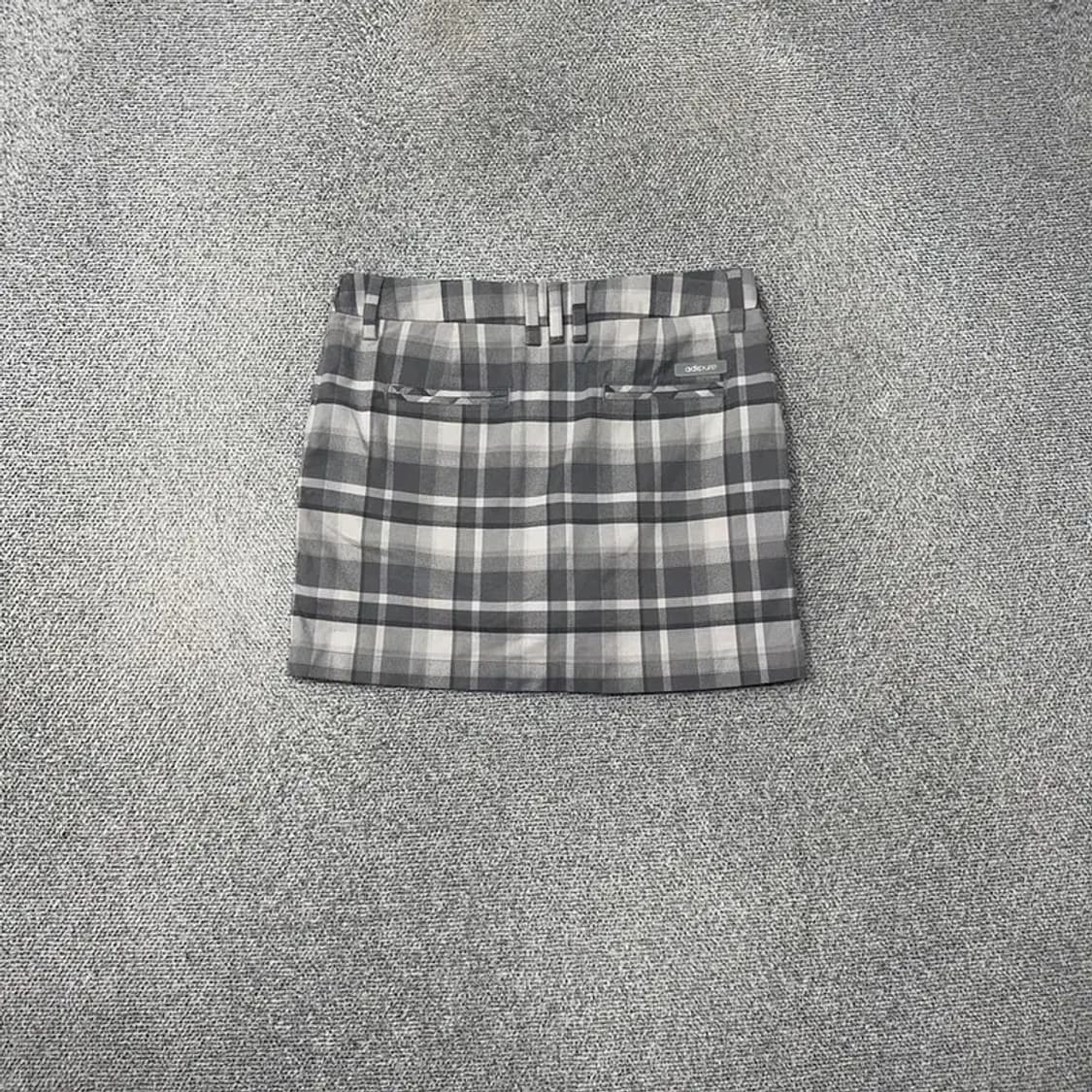 아디다스 골프 그레이 체크 스커트 M 상품이미지2