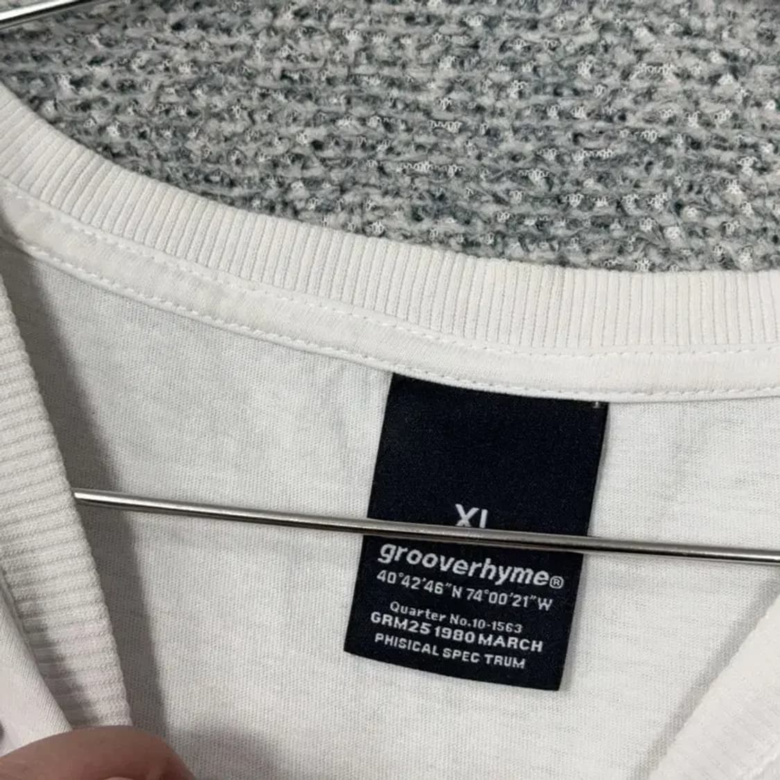 그루브라임 펭귄 백프린팅 화이트 코튼 반팔티 XL 상품이미지3