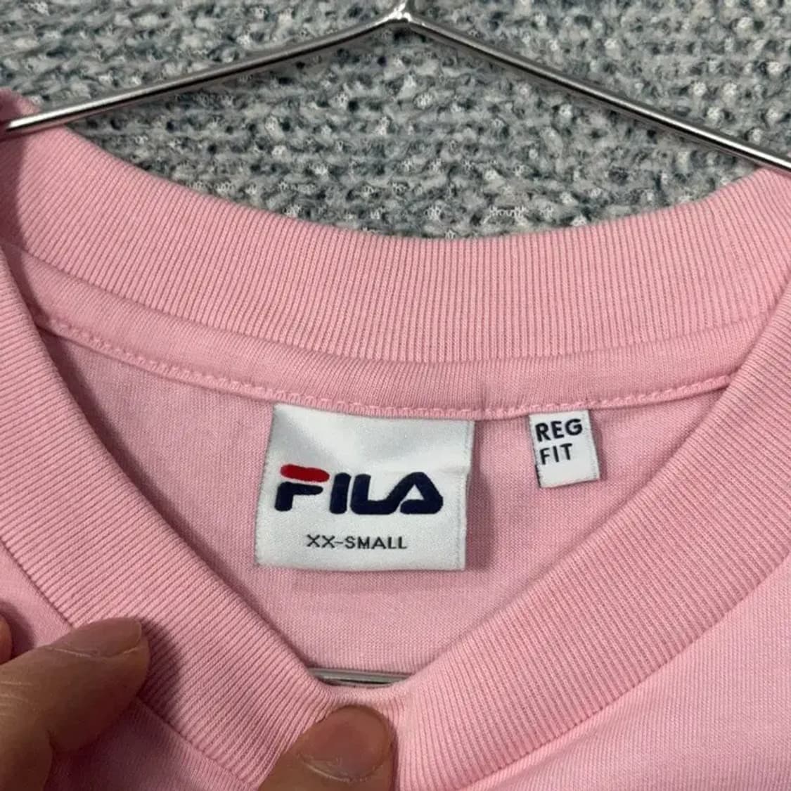 휠라 프린팅 로고 라이트 핑크 반팔 티 XX-SMALL 상품이미지3
