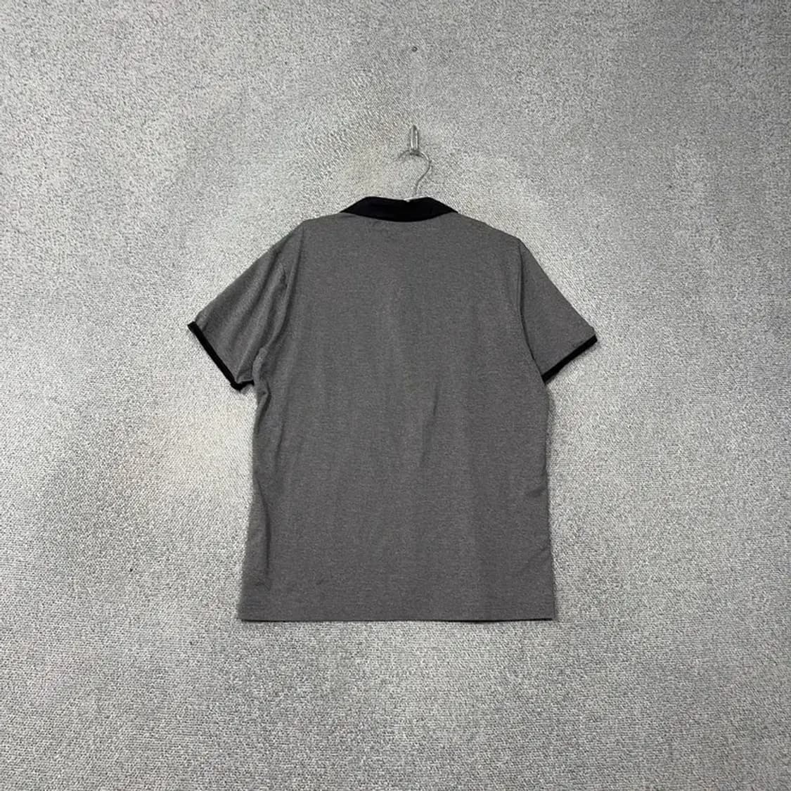 휠라 그레이 로고 남성 기능성 운동 반팔 카라티 105 상품이미지2