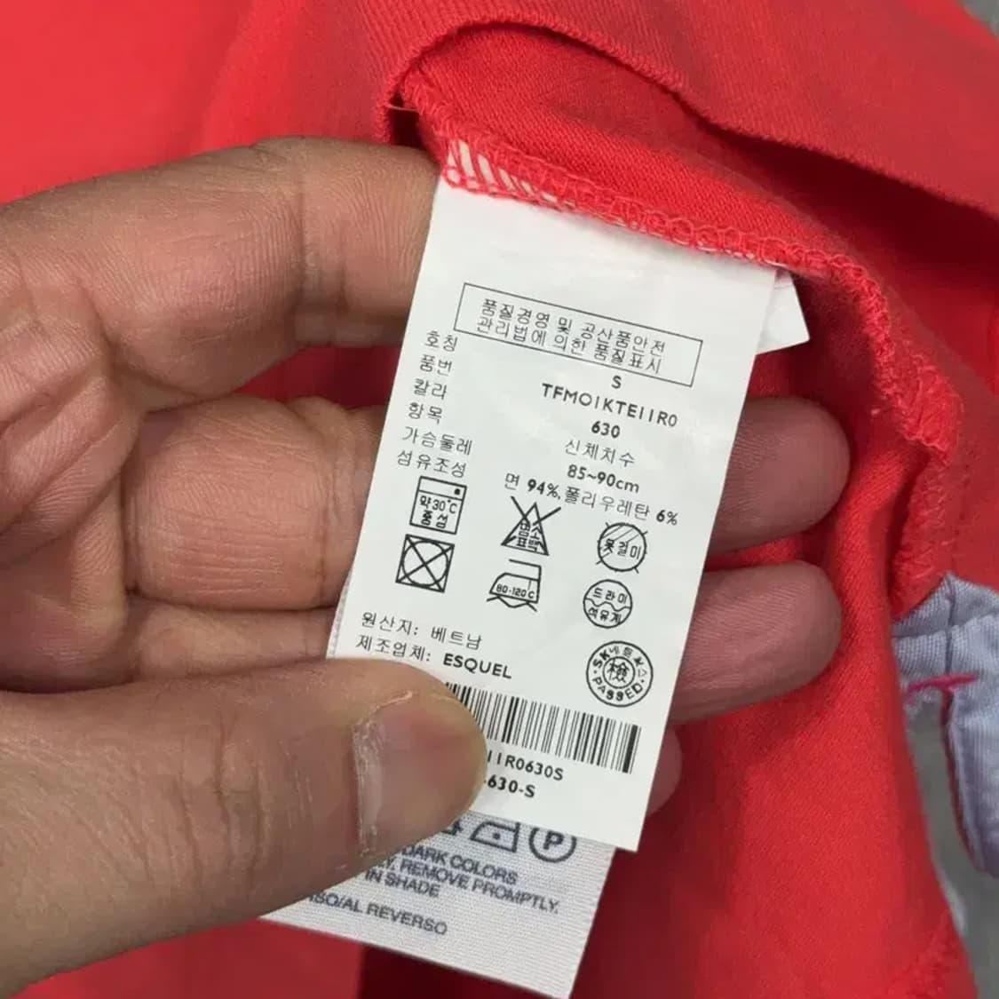 타미힐피거 레드 로고 여성 반팔 카라티 S 상품이미지6