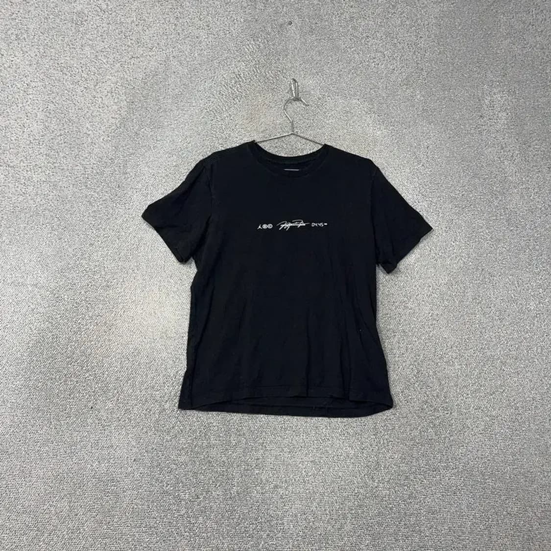 조던 프린팅 스펠 로고 남성 블랙 반팔 티 XL 상품이미지1