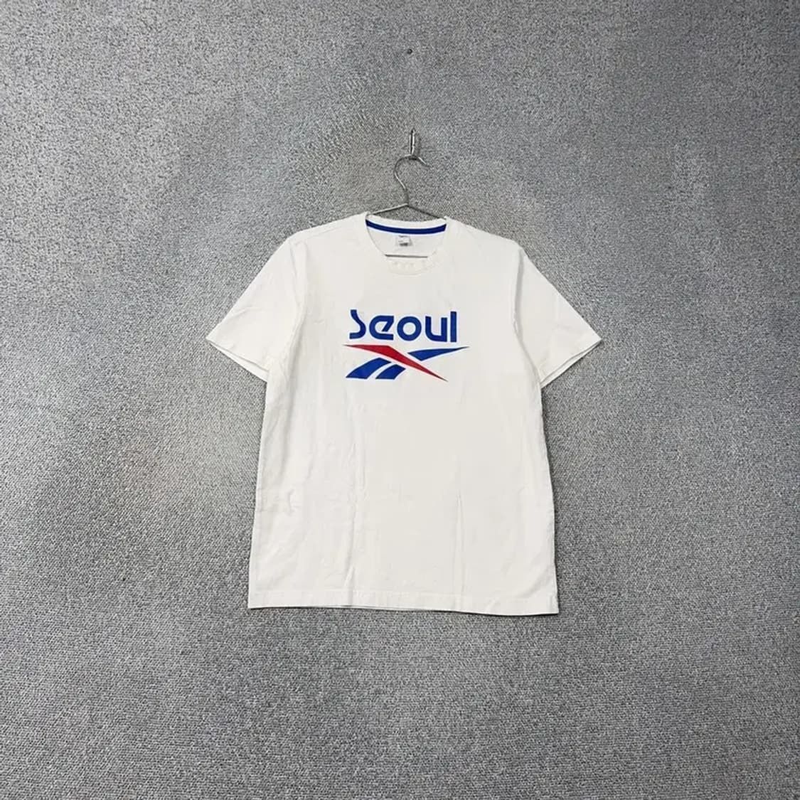 리복 서울 프린팅 화이트 반팔 티 2XL 상품이미지1