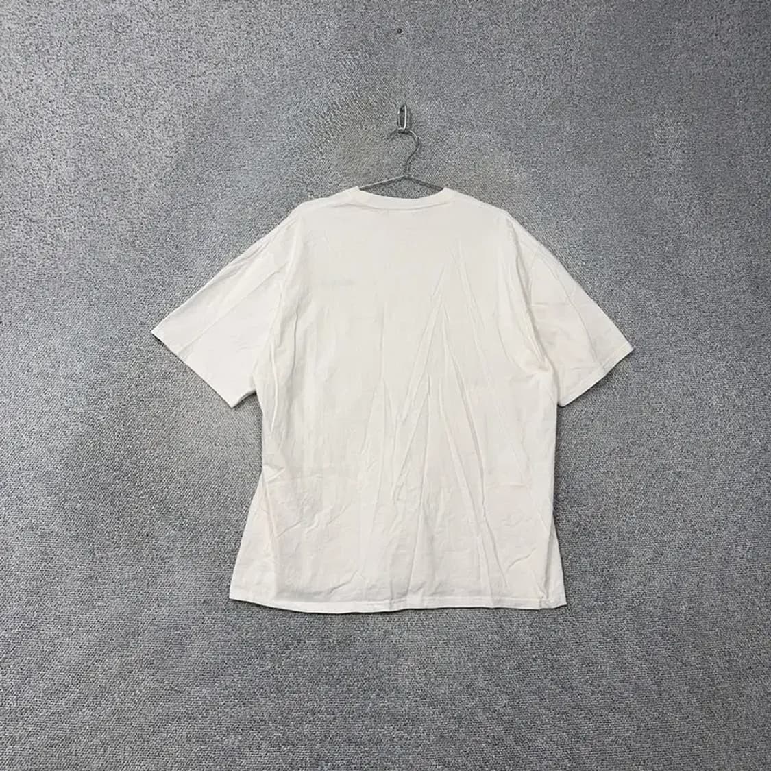 커버낫 화이트 로고 코튼 오버핏 반팔티 XL 상품이미지2