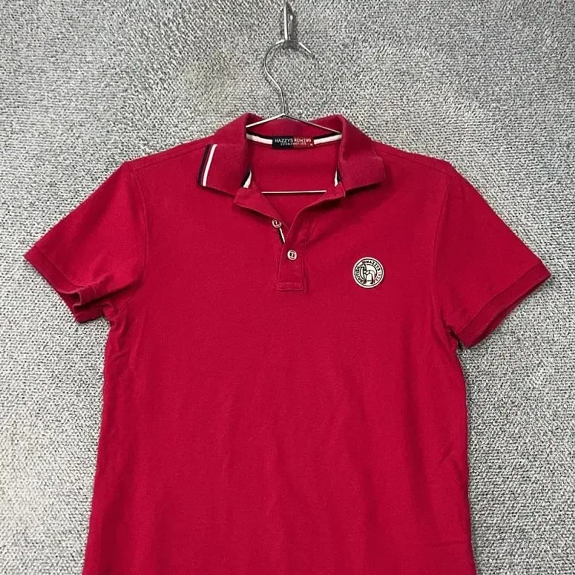 해지스 로윙 로고 레드 반팔 카라티 95 상품이미지3