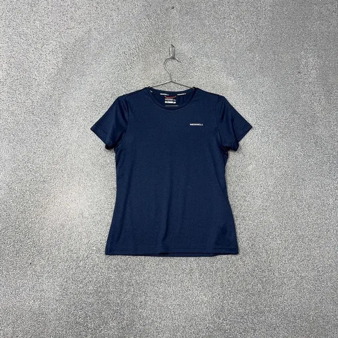 머렐 로고 여성 운동 기능성 네이비 반팔 티 95 상품이미지1