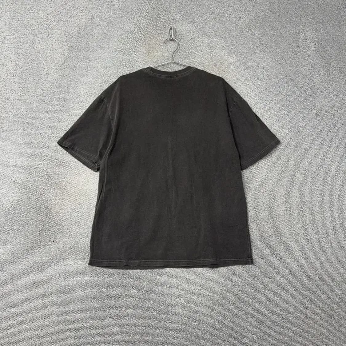 트래블 프린팅 빈티지 피그먼트 그레이 반팔 티 L 상품이미지2