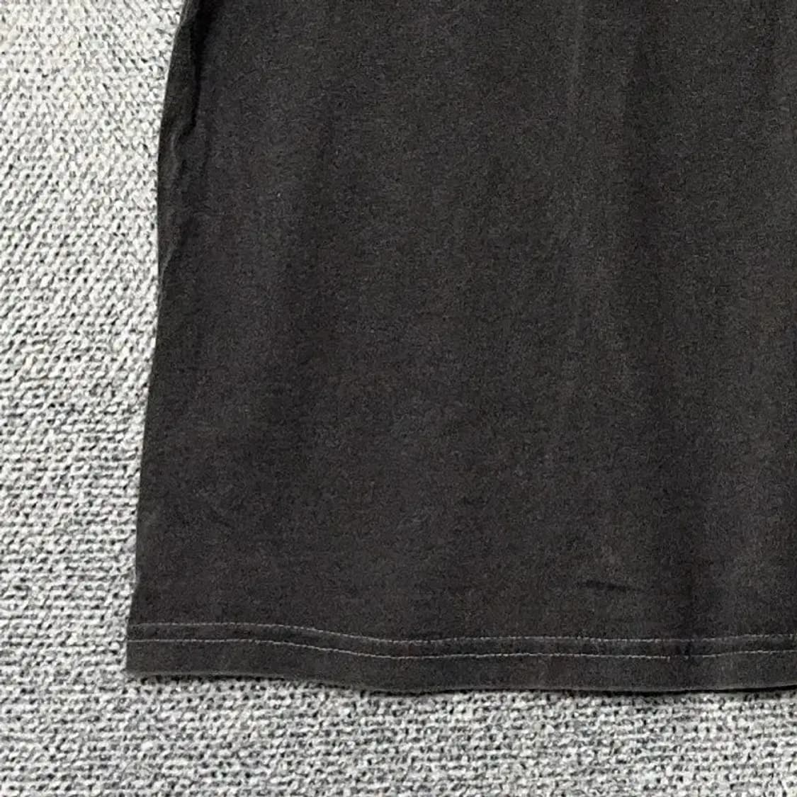 트래블 프린팅 빈티지 피그먼트 그레이 반팔 티 L 상품이미지3