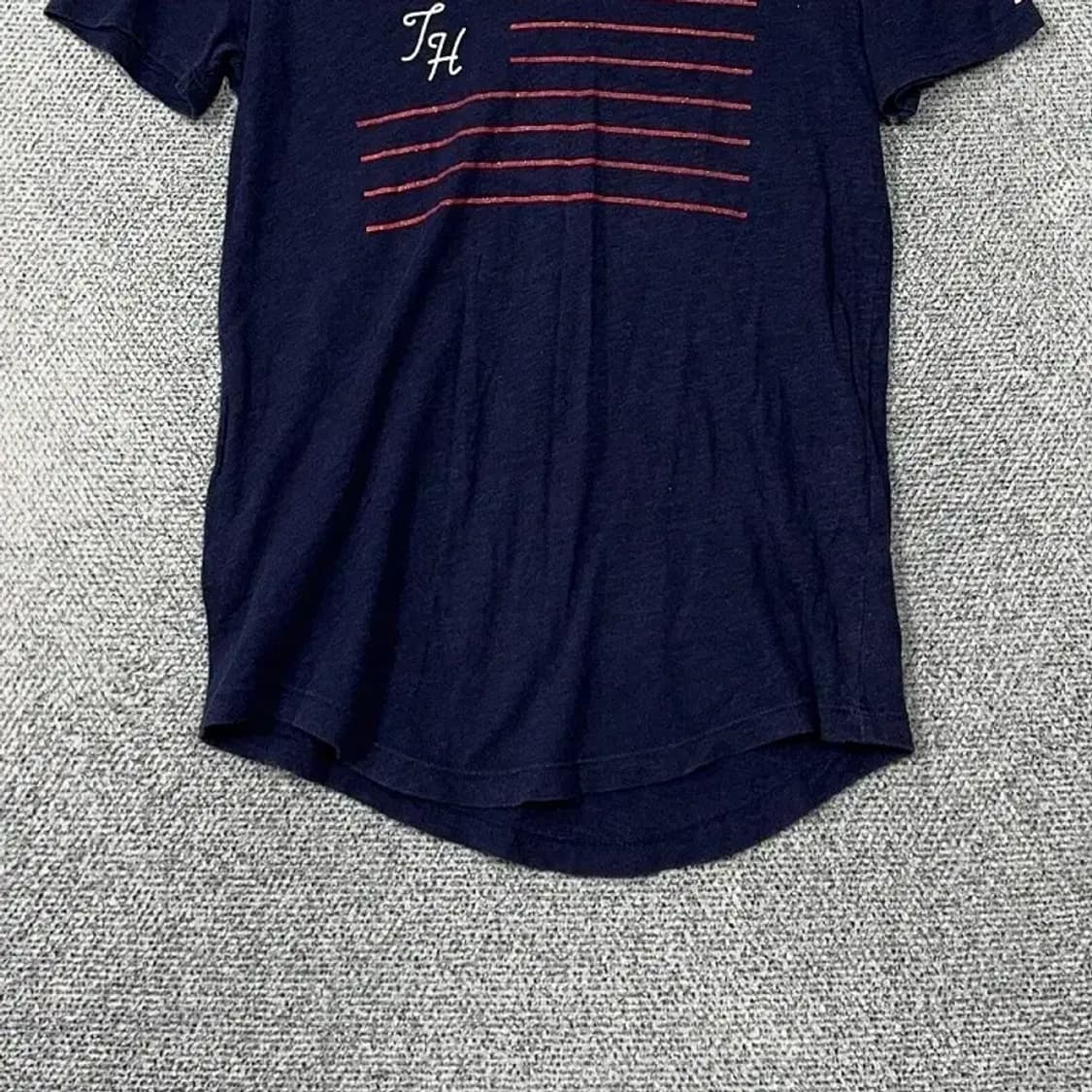 타미힐피거 프린팅 네이비 반팔 티 XS/TP/XP 상품이미지4