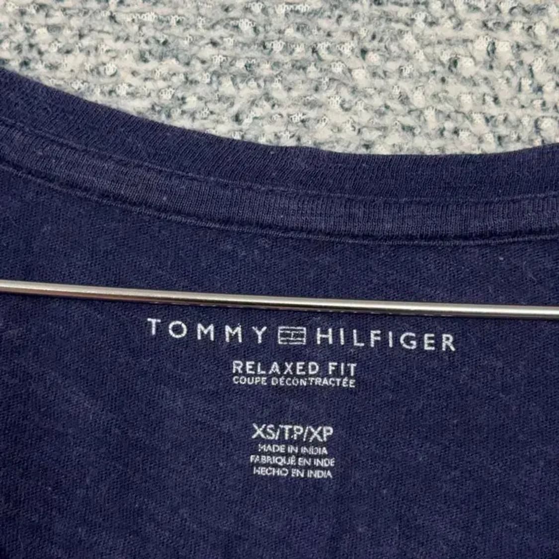 타미힐피거 프린팅 네이비 반팔 티 XS/TP/XP 상품이미지5
