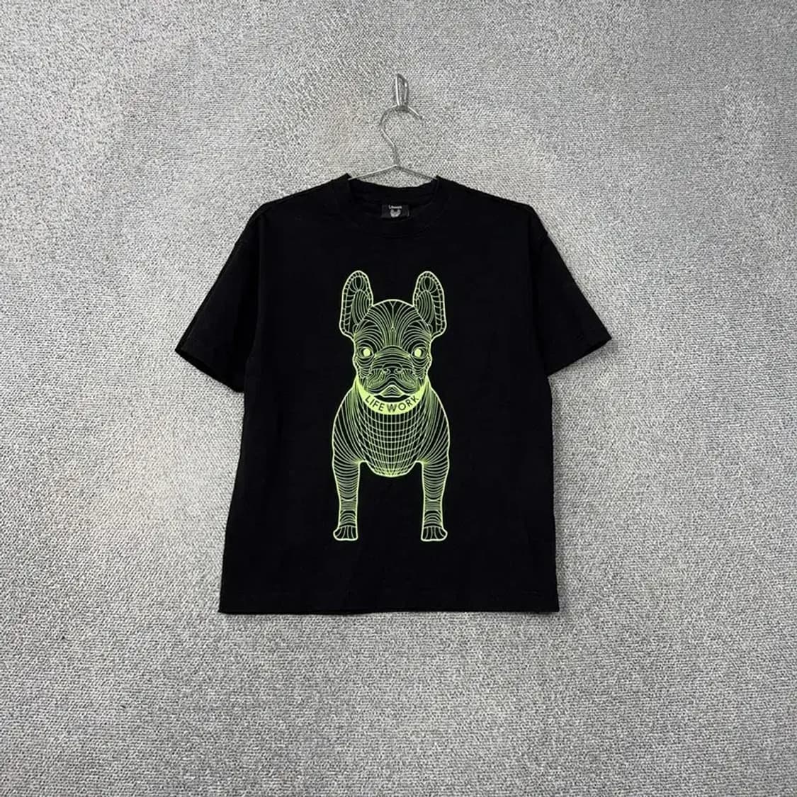 라이프워크 빅로고 프린팅 블랙 반팔티 XS 상품이미지1