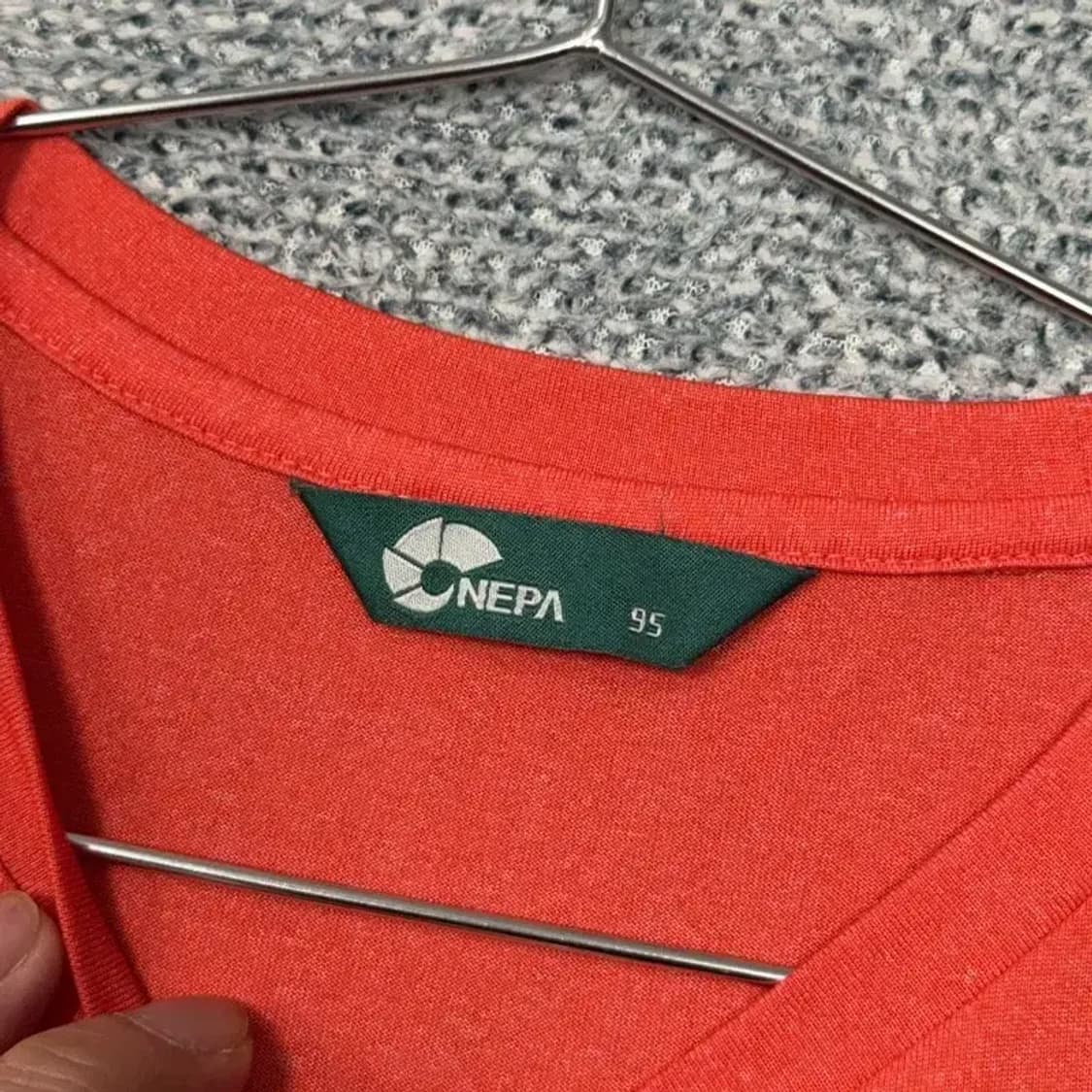 네파 프린팅 오렌지 반팔 티 95 상품이미지3